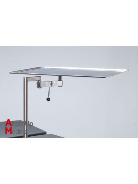 Instrument table for operating table