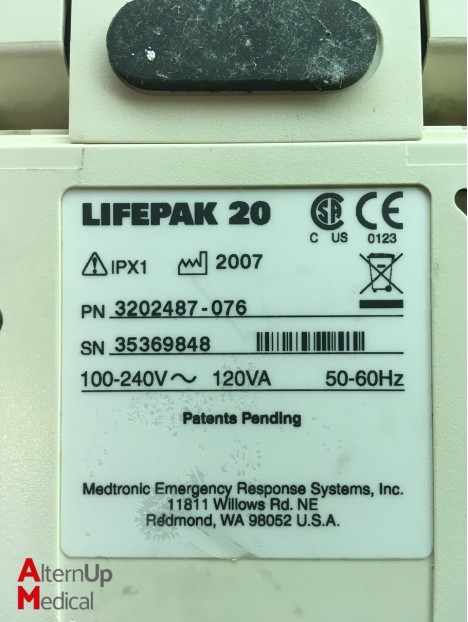 Défibrillateur Medtronic Lifepak 20