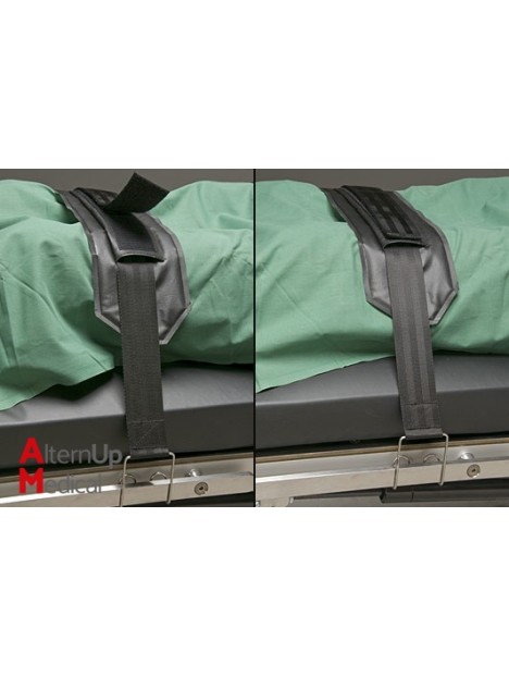 Strap fixation for operating table