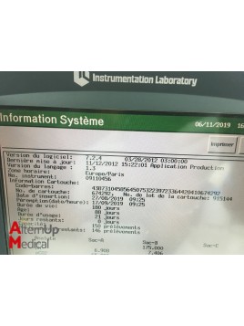 Gaz du Sang Instrumentation Laboratory GEM Premier 3500