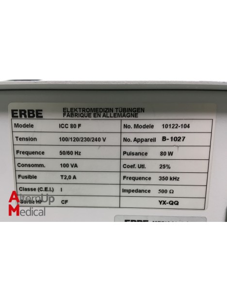 Erbe ICC 80 Electrosurgical Unit