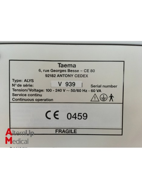 Taema Alys Anesthesia Ventilator
