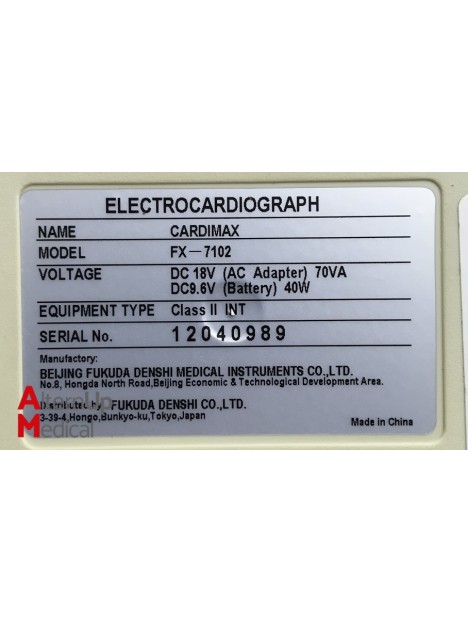Electrocardiogramme Fukuda Denshi CardiMax FX-7102