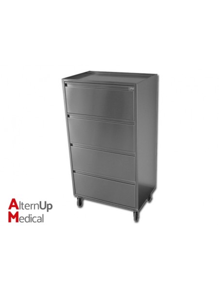 Medical Trolley 4 Drawers - Alternup Medical