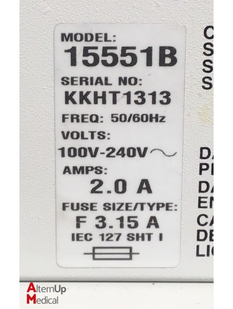 T Bird 15551B VSO2 Reanimation Ventilator