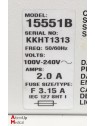 T Bird 15551B VSO2 Reanimation Ventilator