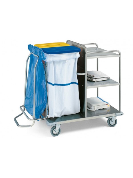 Laundry Trolley in Stainless Steel