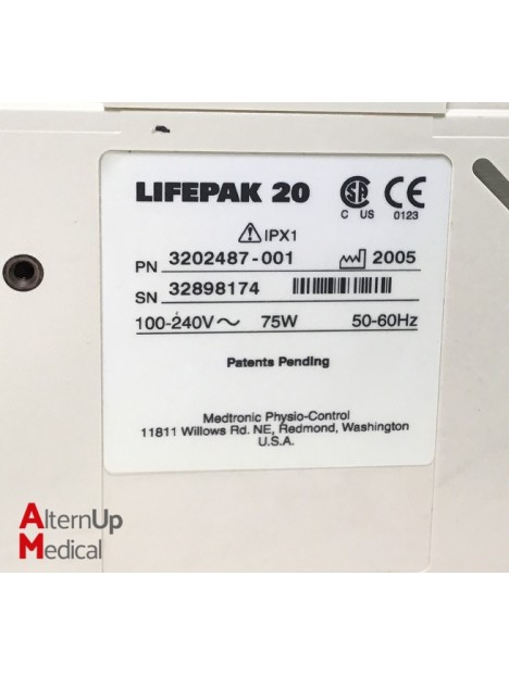 Medtronic Lifepak 20 Defibrillator