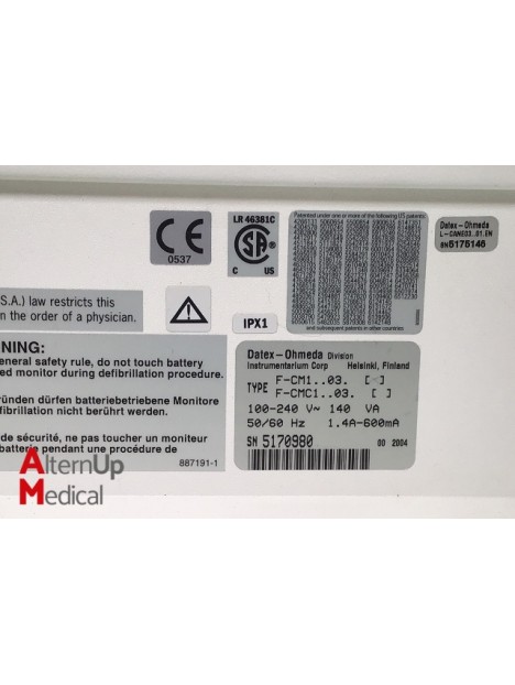 Moniteur Patient Datex Ohmeda S5