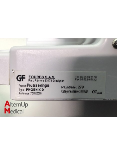 Lot of 2 GF Foures Phoenix D Syringe Pumps
