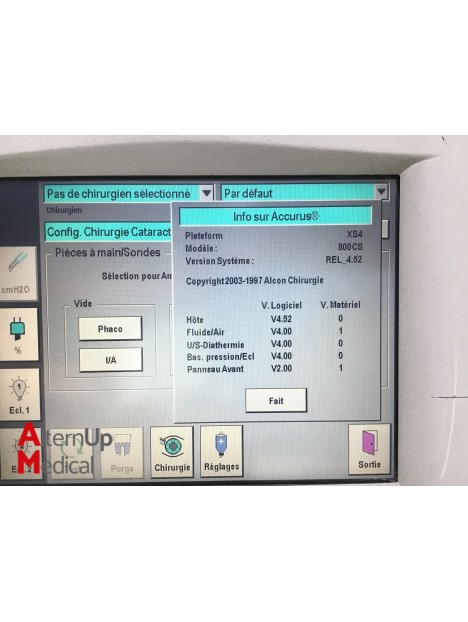 Phacoemulsificateur Alcon Accurus 600 DS