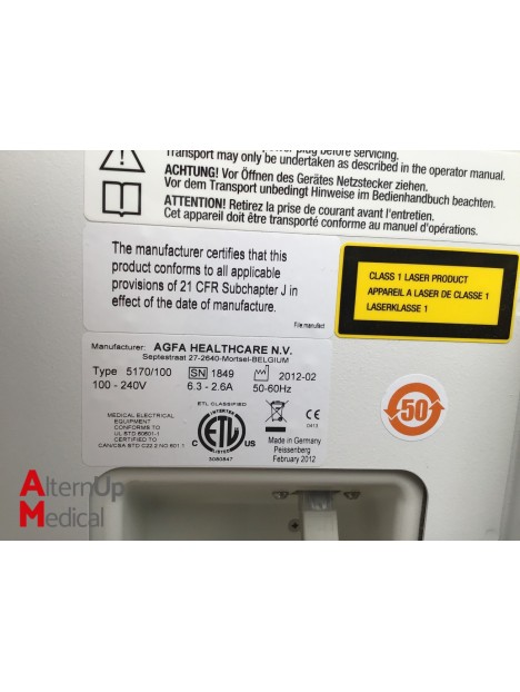 AGFA DX-G Radiology Plate Reader