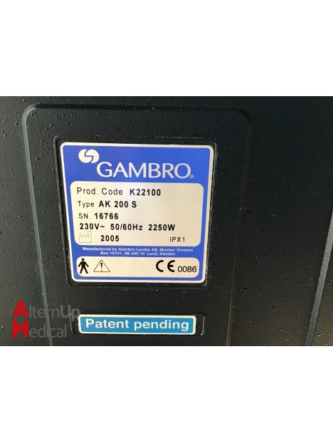 Hémodialyse Gambro AK 200 S
