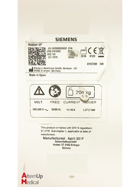 Mobile de Radiologie Siemens Mobilett XP Eco