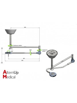 Lampe à LED Saturno - plafonnier