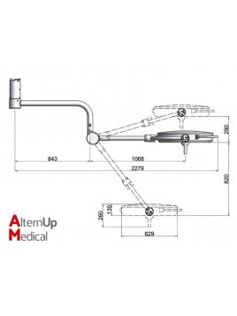 Scialytique Plafonnier RIMSA Pentaled 63N