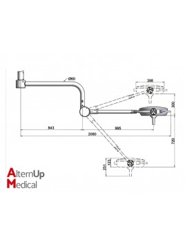 RIMSA Pentaled 30E Ceiling Surgical Light