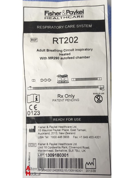 Fisher and Paykel RT202 Breathing Circuit