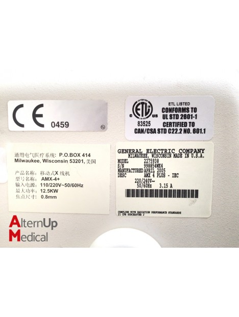 GE AMX4 Plus Portable X-Ray System