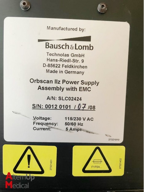 Bausch & Lomb Orbscan IIZ Corneal Topographer