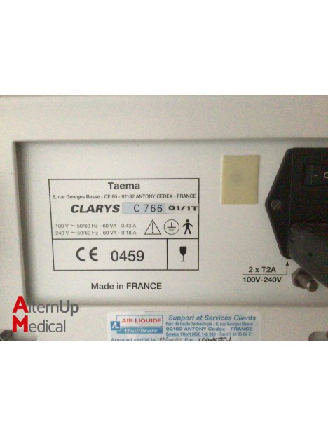 Taema Clarys 2000 Anaesthesia Ventilator