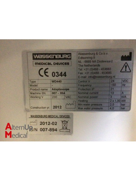 Wassenburg Adapascope WD440 Washer-Disinfector