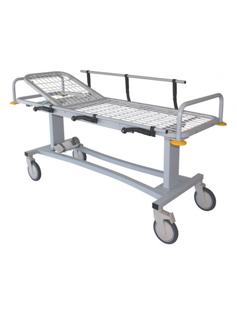 Professional Patient Trolley - Adjustable Head Section