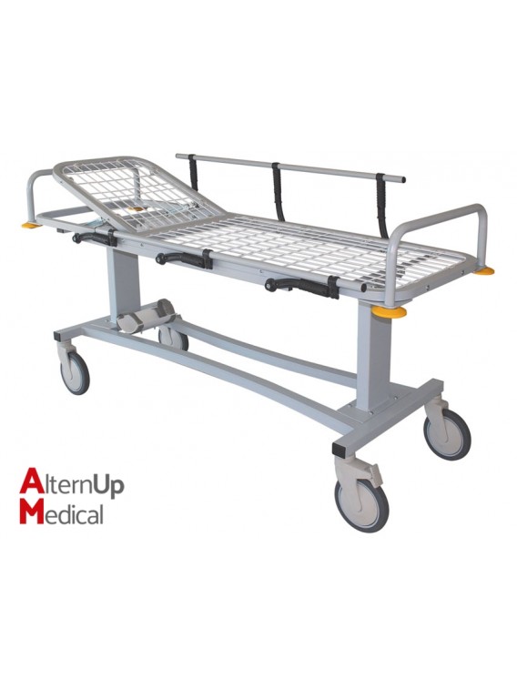 Professional Patient Trolley - Adjustable Head Section