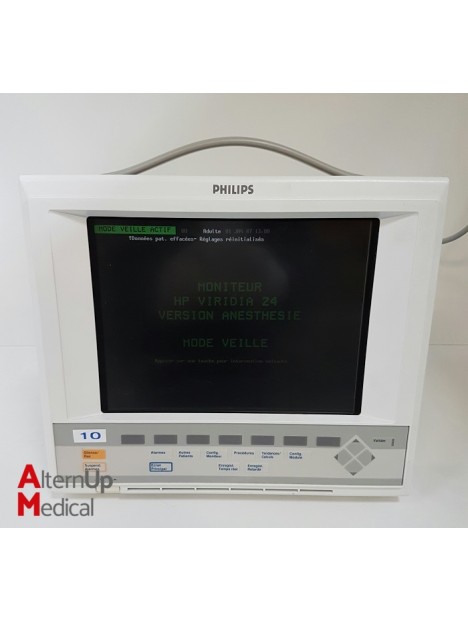 Moniteur Multiparamètre version Anesthésie Philips HP Viridia 24 M1204A 