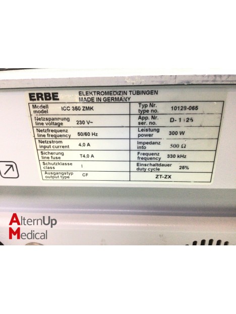 Erbe ICC 350 ZMK Electrosurgical Unit