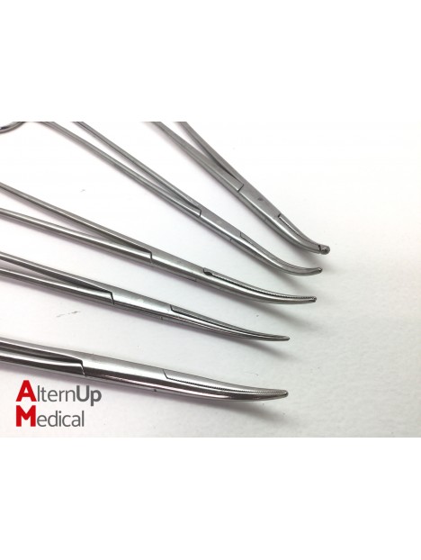 Set of 10 Aesculap Faure Peritoneum Forceps