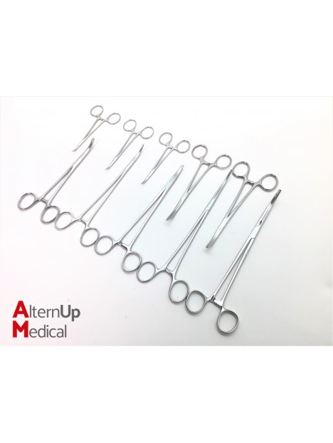 Set of 10 Landanger Faure Peritoneum Forceps