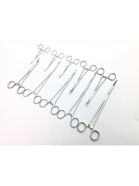 Set of 10 Landanger Faure Peritoneum Forceps