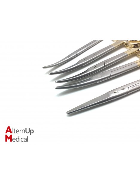 Set of 10 Aesculap Uterine, Straight and Curved Scissors