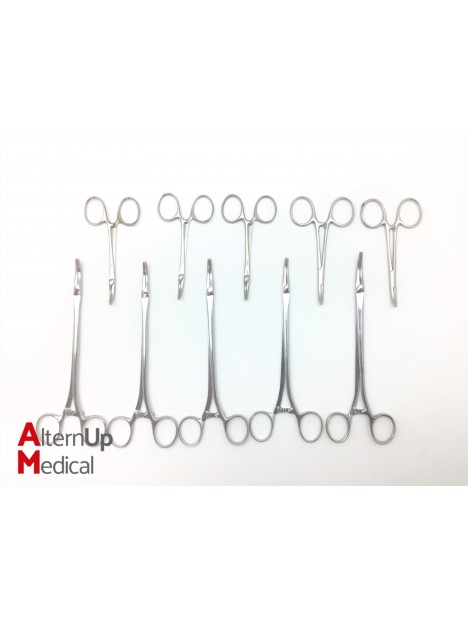 Set of 10 Parametrium Forceps