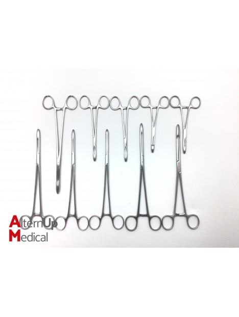 Set of 10 Landanger Hysterectomy Forceps