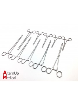 Set of 10 Landanger Hysterectomy Forceps