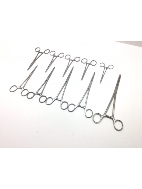 Set of 10 Landanger-Bardenat Crile Artery Forceps