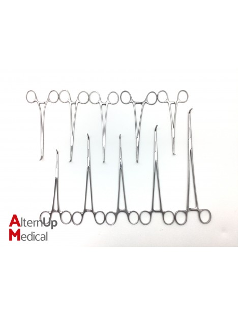 Set of 10 Parametrium Forceps