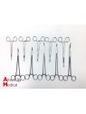 Set of 10 Faure Peritoneum Forceps