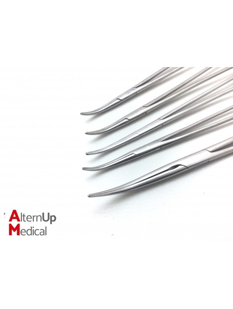 Set of 10 Faure Peritoneum Forceps