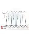 Set of 10 Landanger-Bardenat Faure Peritoneum Forceps