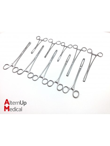 Set of 10 Landanger Uterin Tenaculum Forceps