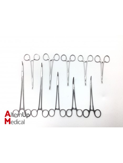 Set of 10 Climdal Faure Peritoneum Forceps