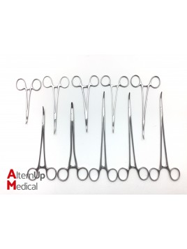 Set of 10 Bardenat Faure Peritoneum Forceps